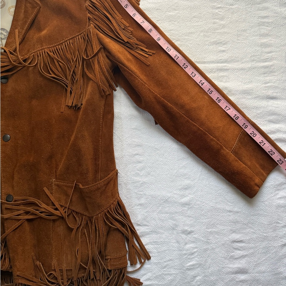 Jo•o•Kay Vintage Fringe Leather Jacket - Picture 7 of 16